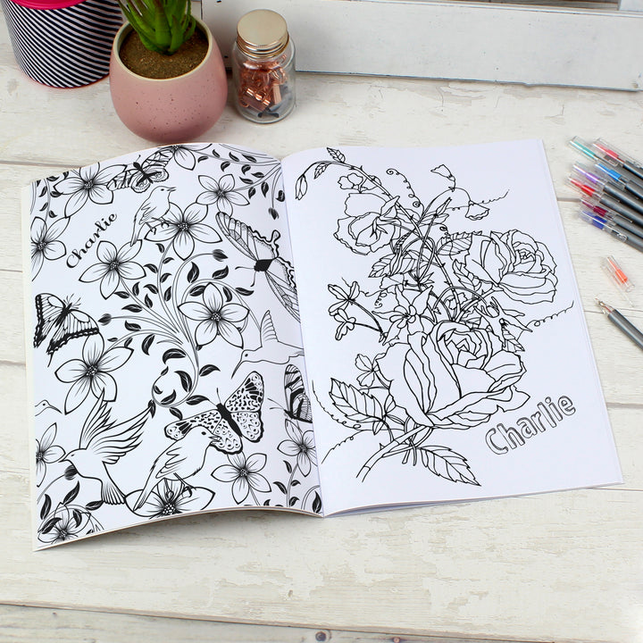 Buy Personalised Gardening Colouring Book at www.giftsfinder.co.uk