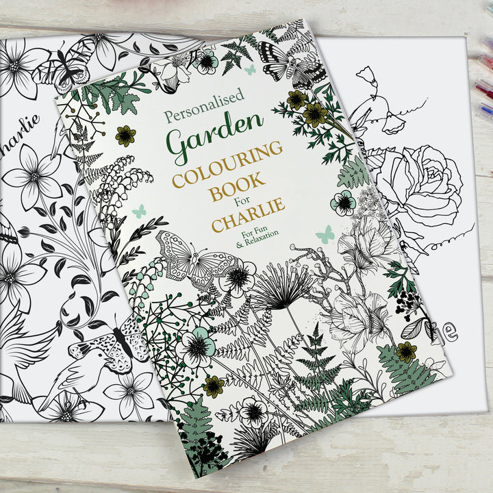 Buy Personalised Gardening Colouring Book at www.giftsfinder.co.uk