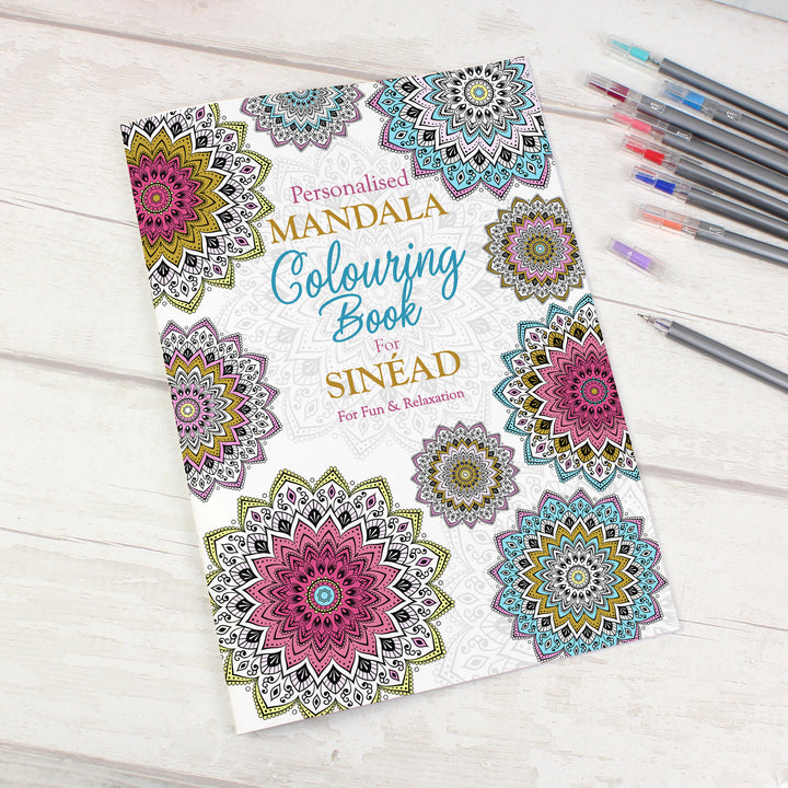 Buy Personalised Mandala Colouring Book at www.giftsfinder.co.uk