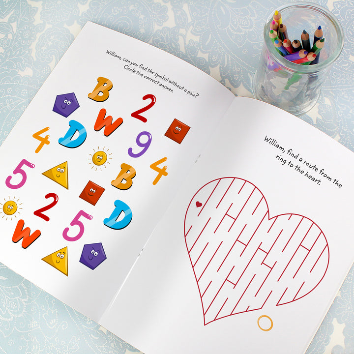 Buy Personalised Wedding Activity Book with Stickers at www.giftsfinder.co.uk