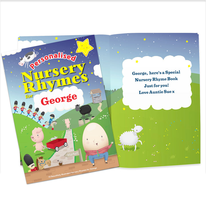 Buy Personalised Nursery Rhyme Book at www.giftsfinder.co.uk