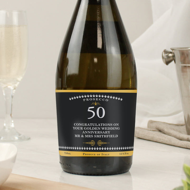 Buy Personalised Birthday And Anniversary Bottle of Prosecco at www.giftsfinder.co.uk