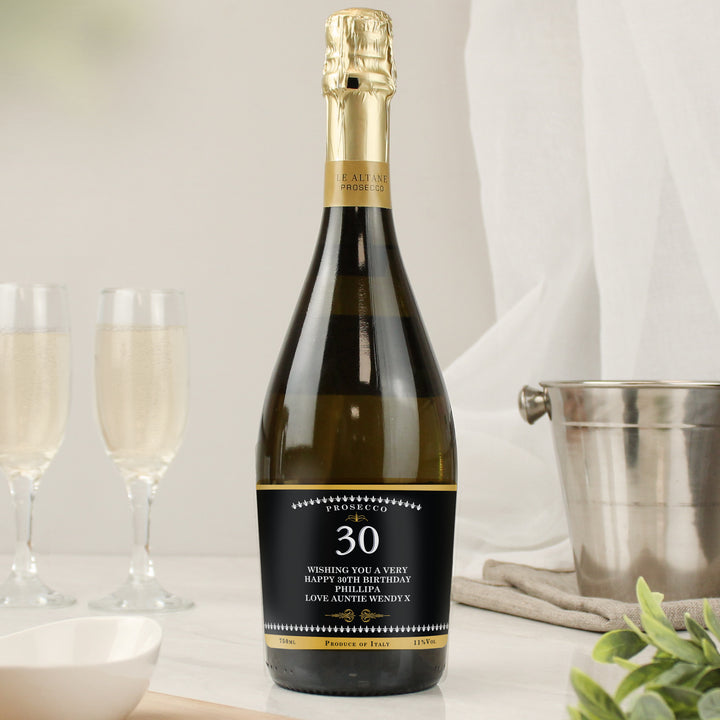 Buy Personalised Birthday And Anniversary Bottle of Prosecco at www.giftsfinder.co.uk