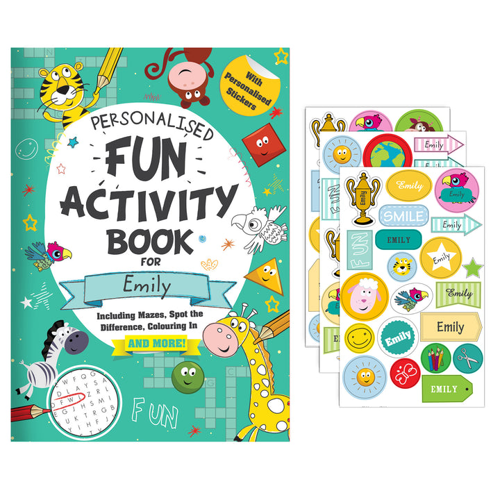 Buy Personalised Activity Book with Stickers at www.giftsfinder.co.uk