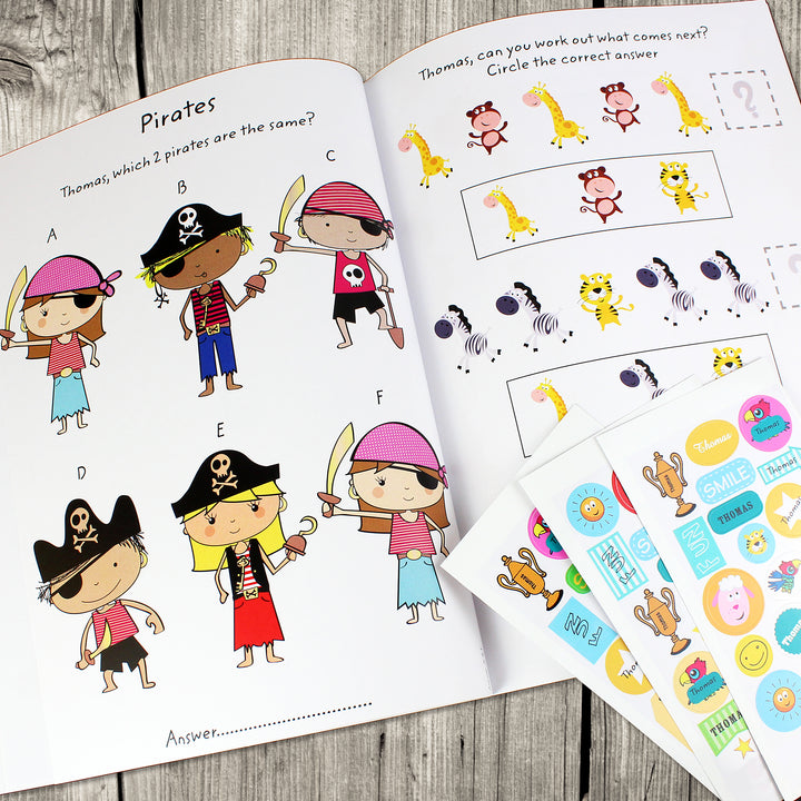 Buy Personalised Activity Book with Stickers at www.giftsfinder.co.uk