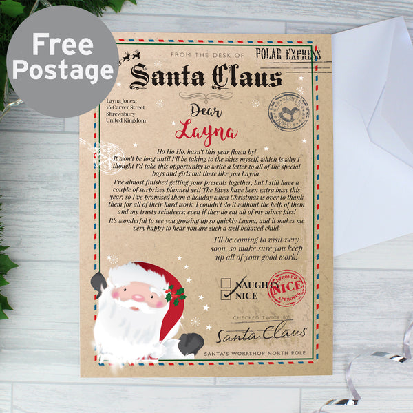 Personalised Santa Claus Letter - part of the Personalised Santa Letters collection