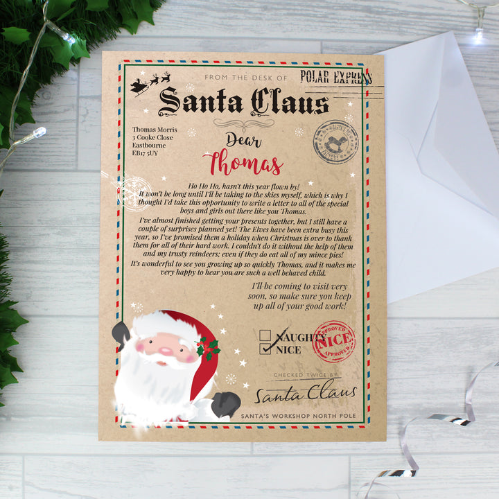 Buy Personalised Santa Claus Letter at www.giftsfinder.co.uk