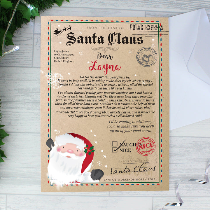 Buy Personalised Santa Claus Letter at www.giftsfinder.co.uk