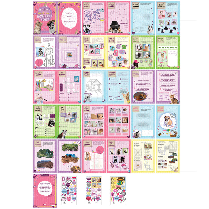 Buy Personalised Rachael Hale Adorable Animals Activity Book With Stickers at www.giftsfinder.co.uk