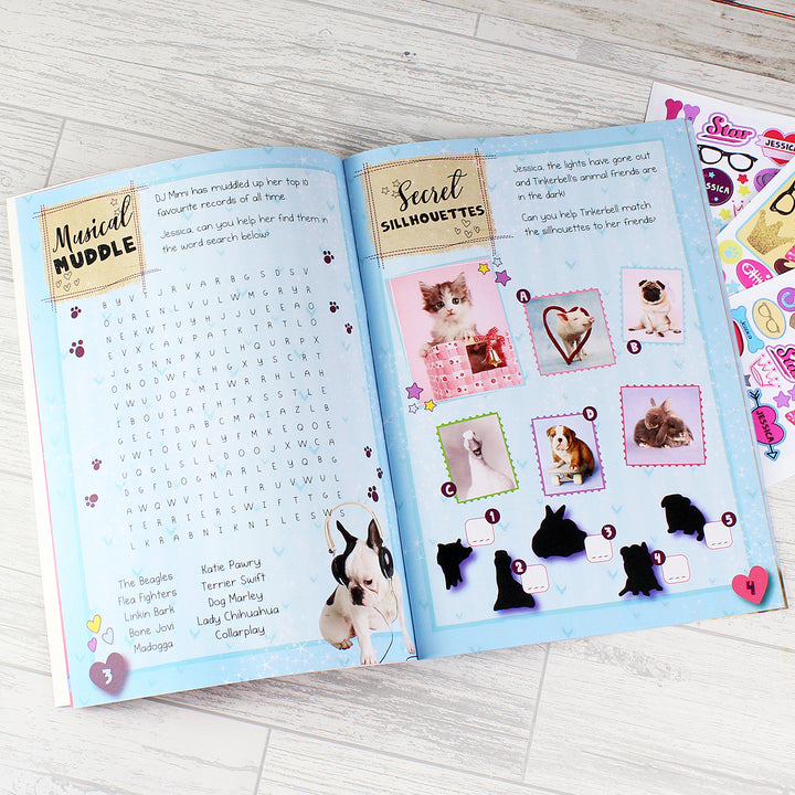 Buy Personalised Rachael Hale Adorable Animals Activity Book With Stickers at www.giftsfinder.co.uk