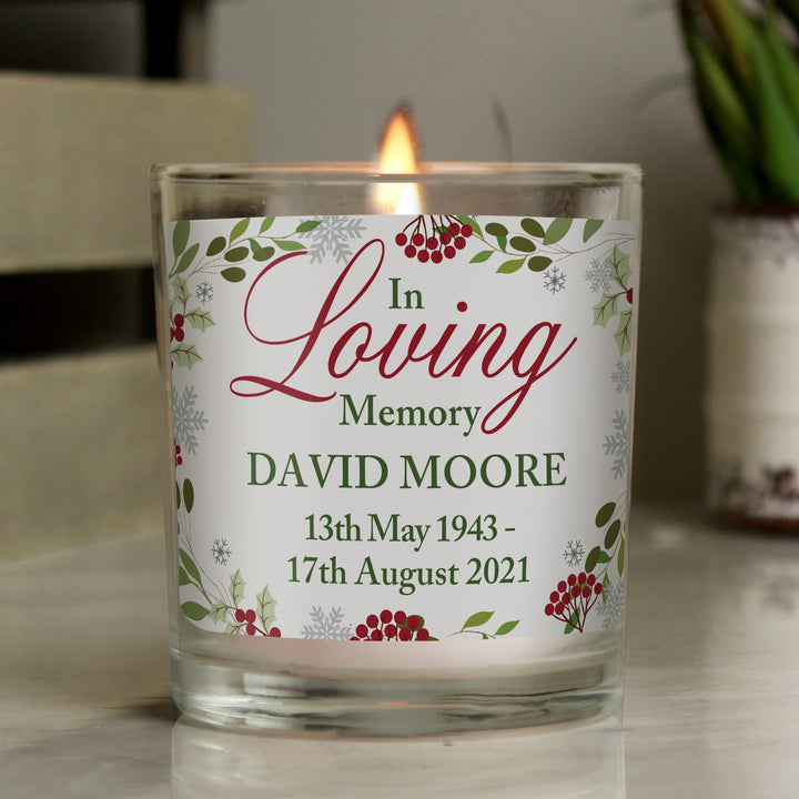 Buy Personalised In Loving Memory Scented Jar Candle available now at www.giftsfinder.co.uk