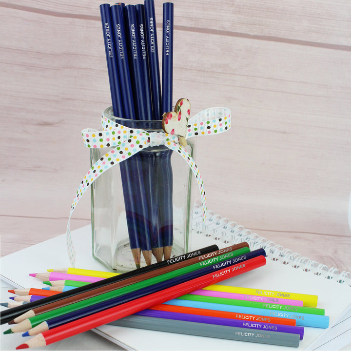 Buy Personalised Pack of 20 HB Pencils & Colouring Pencils at www.giftsfinder.co.uk