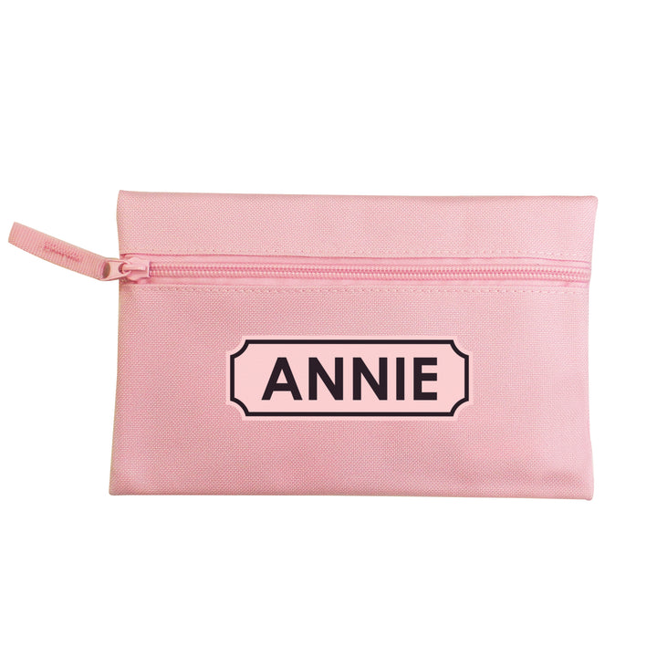 Buy Personalised Pink Pencil Case at www.giftsfinder.co.uk