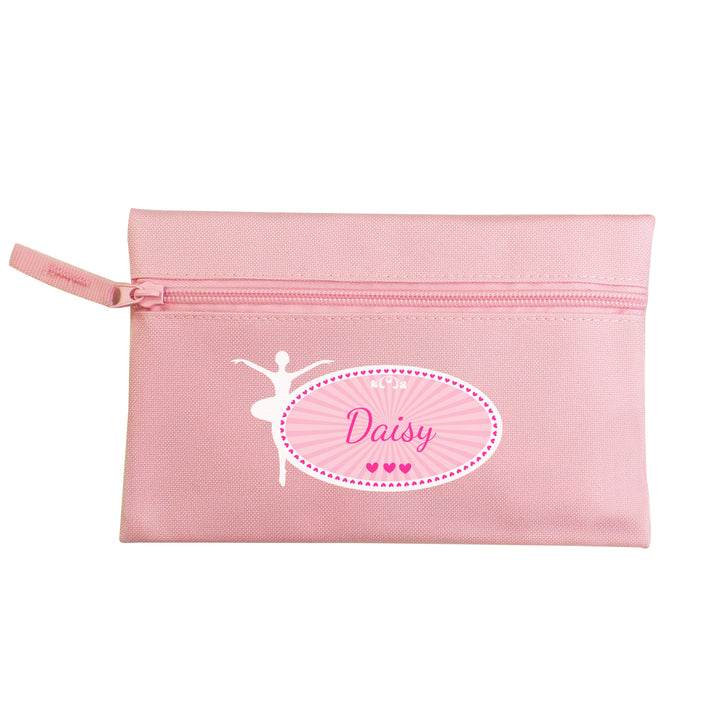 Buy Personalised Ballerina Pink Pencil Case available now at www.giftsfinder.co.uk