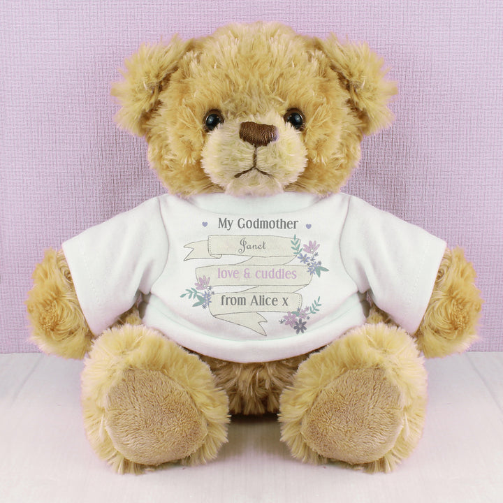 Personalised Garden Bloom Message Teddy Bear - part of the Gifts Finder Personalised Teddy Bears collection