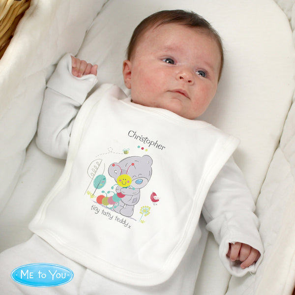 Buy Personalised Tiny Tatty Teddy Cuddle Bug Bib at www.giftsfinder.co.uk