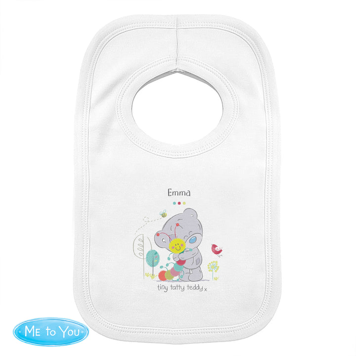 Buy Personalised Tiny Tatty Teddy Cuddle Bug Bib at www.giftsfinder.co.uk