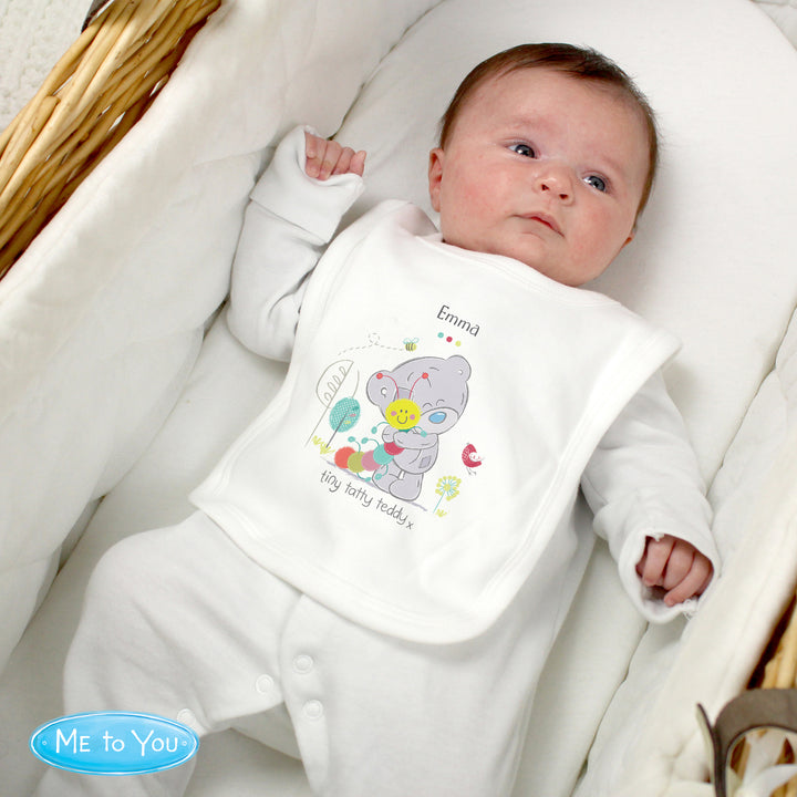 Buy Personalised Tiny Tatty Teddy Cuddle Bug Bib at www.giftsfinder.co.uk