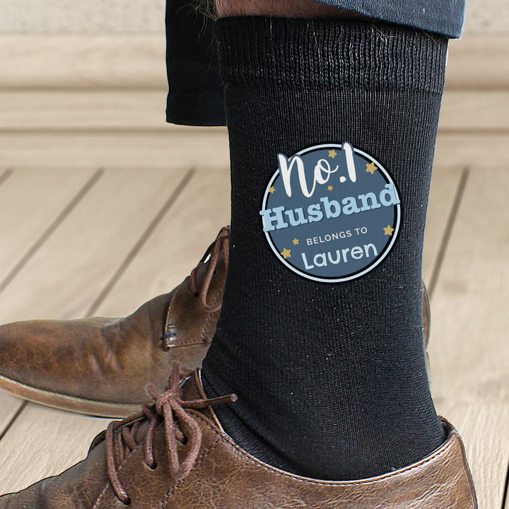 Personalised No.1 Men's Socks - part of the Gifts Finder Personalised Socks collection