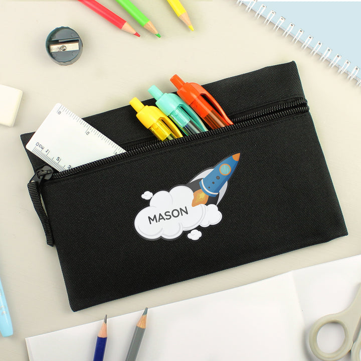 Buy Personalised Rocket Pencil Case at www.giftsfinder.co.uk