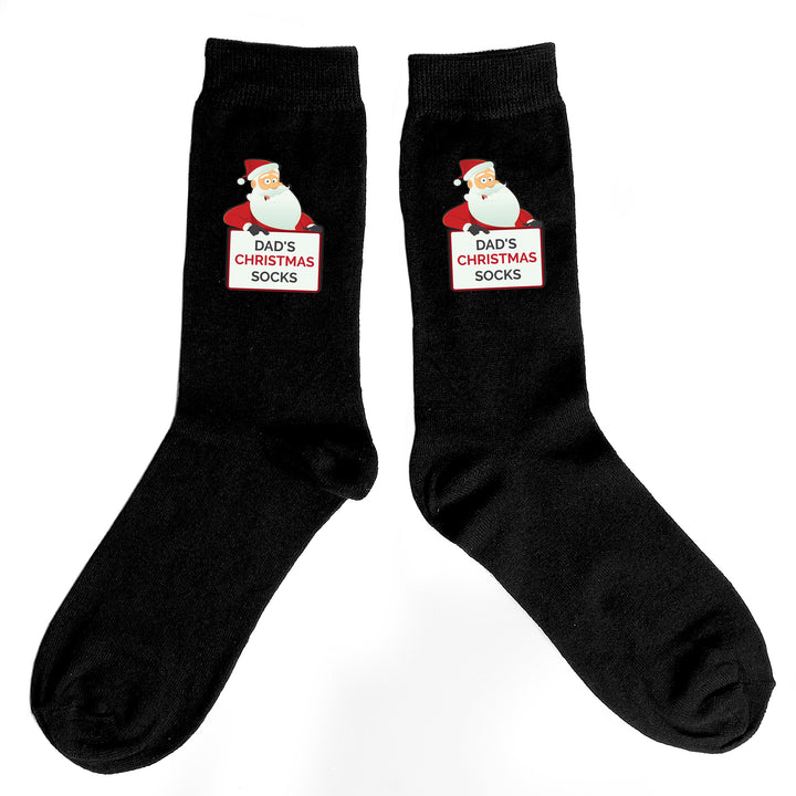 Buy Personalised Santa Claus Christmas Socks at www.giftsfinder.co.uk