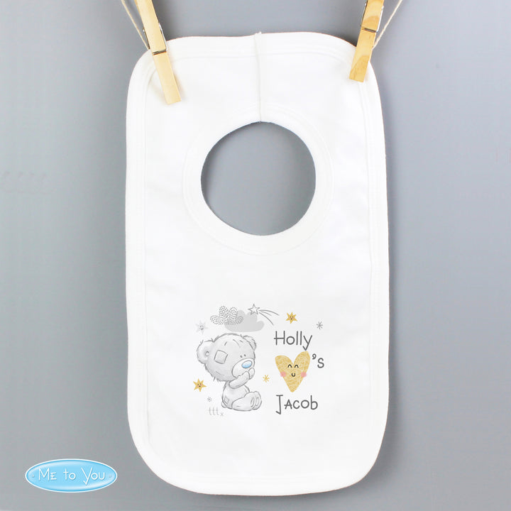 Buy Personalised Tiny Tatty Teddy I Heart Baby Bib at www.giftsfinder.co.uk