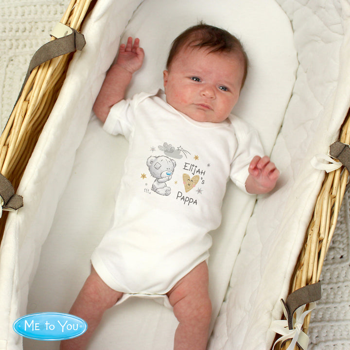 Buy Personalised Tiny Tatty Teddy I Heart 0-3 Months Baby Vest at www.giftsfinder.co.uk