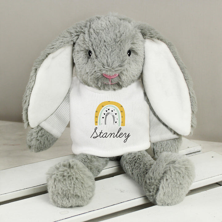 Personalised Rainbow Bunny Rabbit - part of the Gifts Finder Personalised Easter Gifts collection