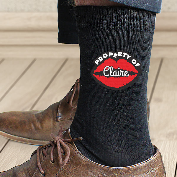 Buy Personalised Property Of Mens Socks at www.giftsfinder.co.uk