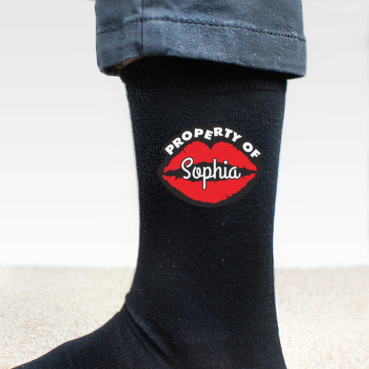 Buy Personalised Property Of Mens Socks at www.giftsfinder.co.uk