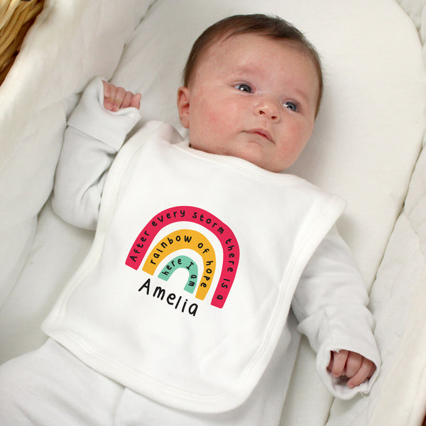 Buy Personalised Rainbow Bib at www.giftsfinder.co.uk