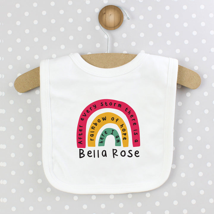 Buy Personalised Rainbow Bib at www.giftsfinder.co.uk