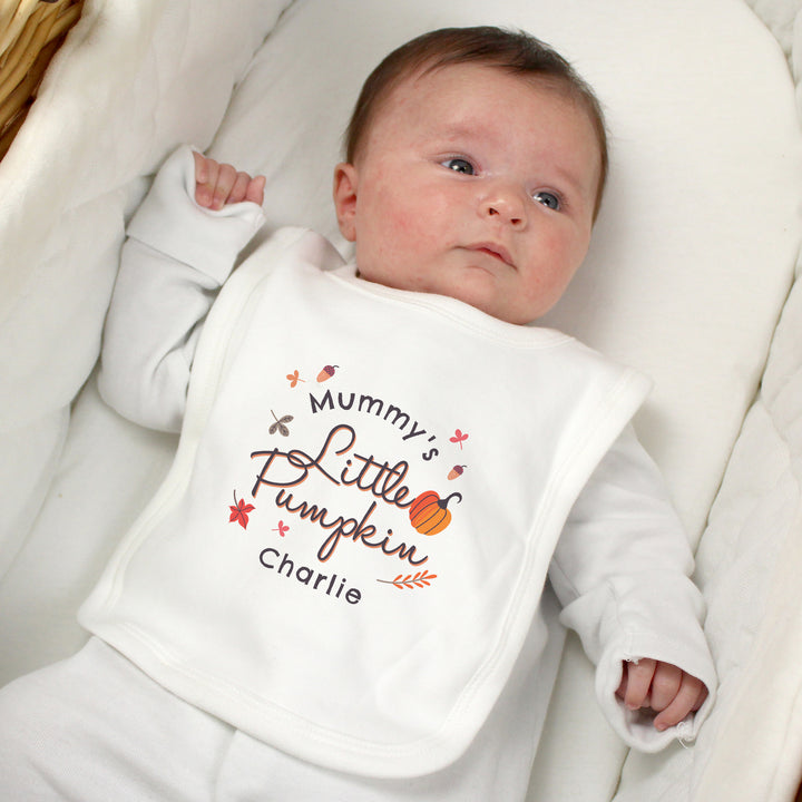 Buy Personalised Little Pumpkin Bib available now at www.giftsfinder.co.uk