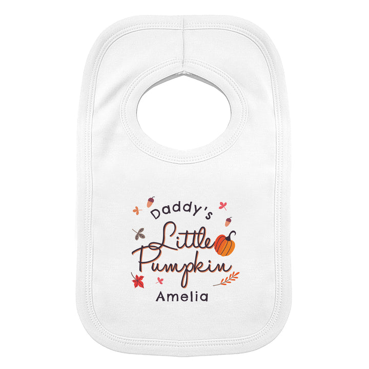 Buy Personalised Little Pumpkin Bib available now at www.giftsfinder.co.uk