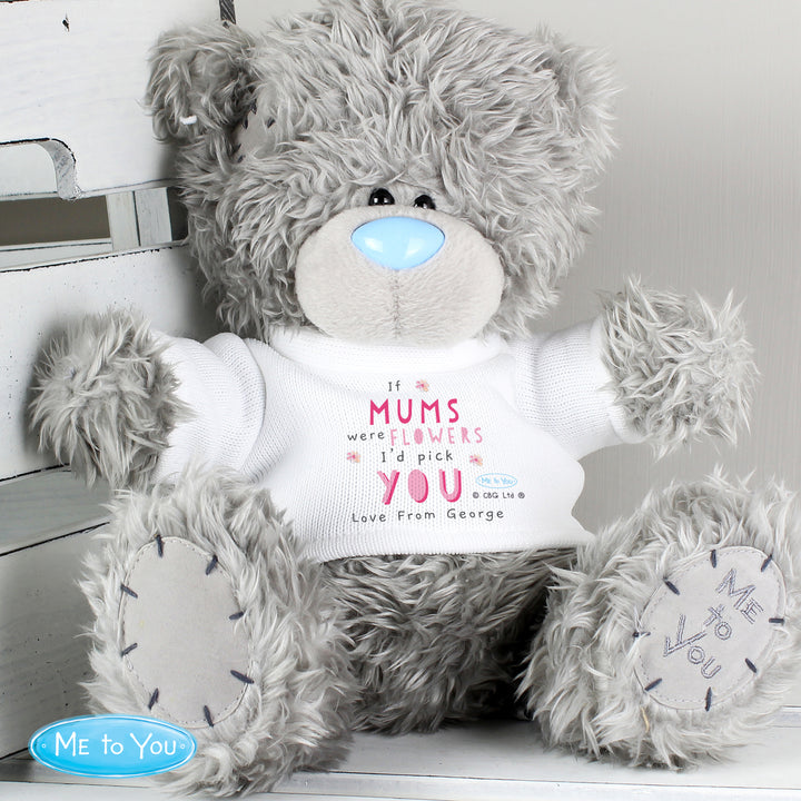 Buy Personalised Me To You If...Were Flowers Bear available now at www.giftsfinder.co.uk