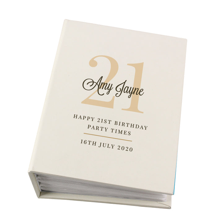 Buy Personalised Big Birthday 6x4 Photo Album with Sleeves available now at www.giftsfinder.co.uk