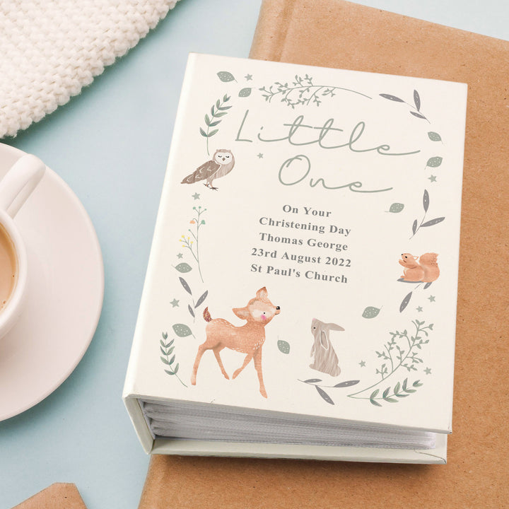 Personalised Woodland Animals 6x4 Inch Photo Album With Sleeves