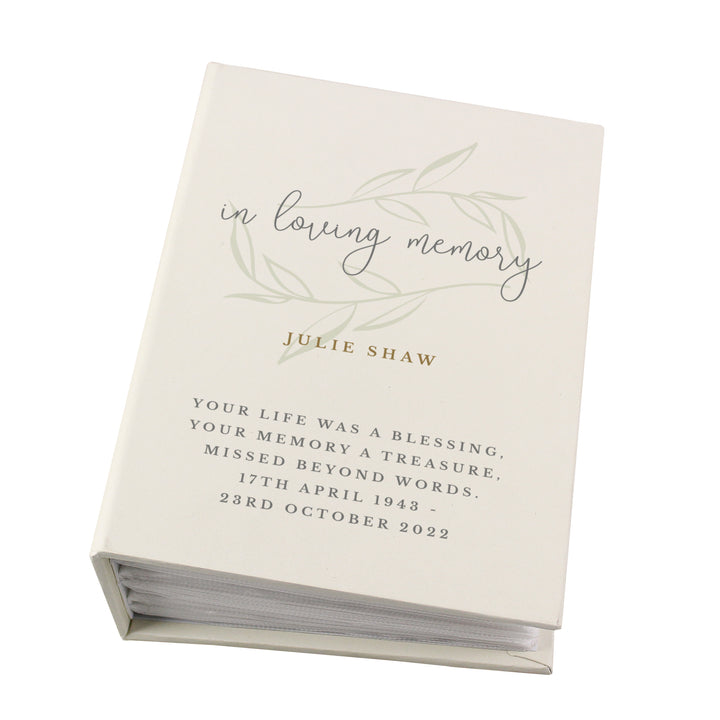 Buy Personalised In Loving Memory 6x4 Photo Album with Sleeves available now at www.giftsfinder.co.uk