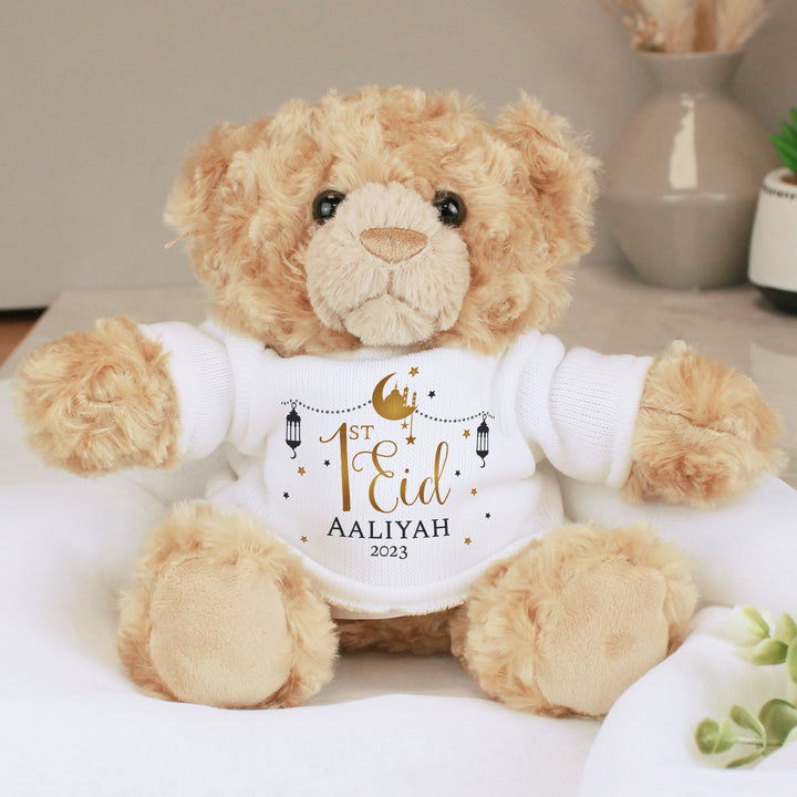 Buy Personalised 1st Eid Teddy Bear available now at www.giftsfinder.co.uk