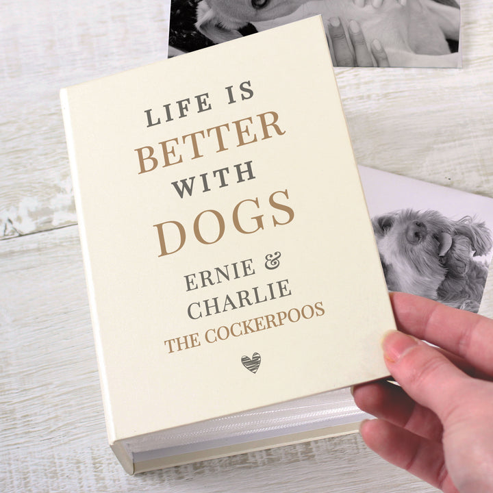 Buy Personalised Life is Better With 6x4 Photo Album with Sleeves available now at www.giftsfinder.co.uk