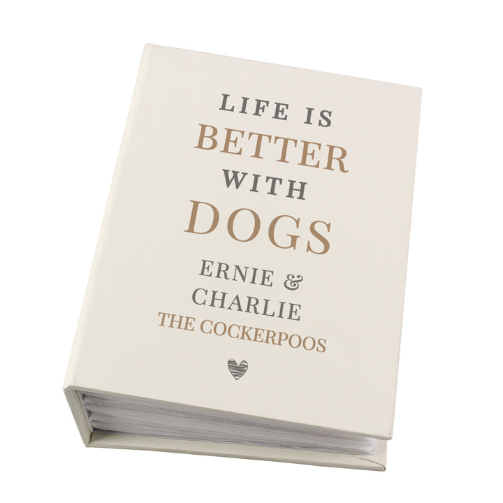 Buy Personalised Life is Better With 6x4 Photo Album with Sleeves available now at www.giftsfinder.co.uk