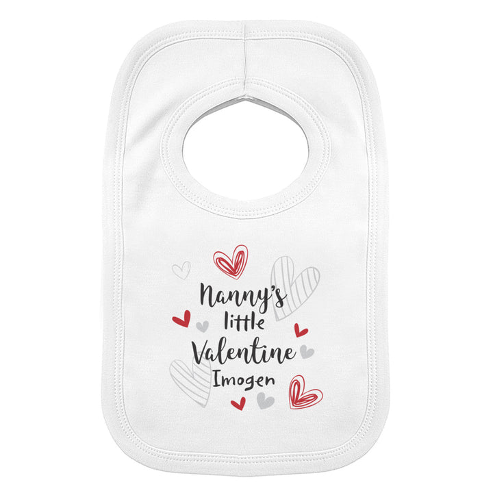 Buy Personalised Little Valentine Baby Bib available now at www.giftsfinder.co.uk