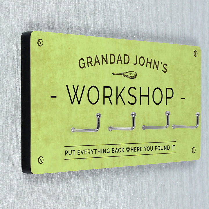 Buy Personalised Workshop Hooks at www.giftsfinder.co.uk