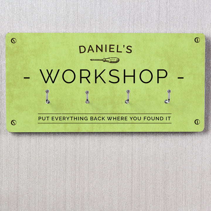 Buy Personalised Workshop Hooks at www.giftsfinder.co.uk