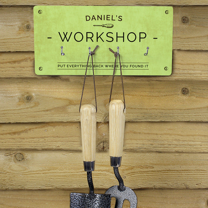 Buy Personalised Workshop Hooks at www.giftsfinder.co.uk