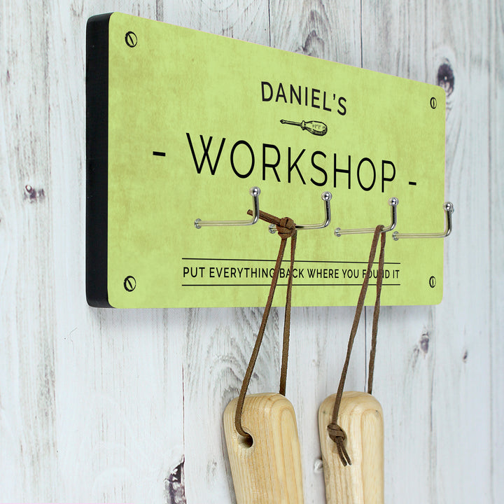 Buy Personalised Workshop Hooks at www.giftsfinder.co.uk