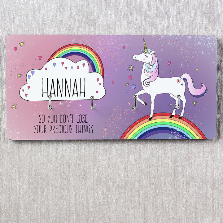 Buy Personalised Unicorn Jewellery Hooks at www.giftsfinder.co.uk