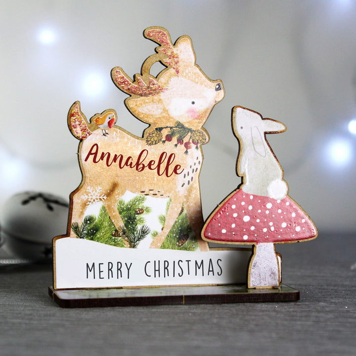 Buy Personalised Make Your Own Festive Fawn 3D Decoration Kit at www.giftsfinder.co.uk