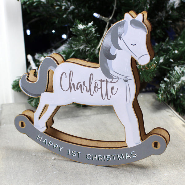 Buy Personalised Make Your Own Rocking Horse 3D Decoration Kit at www.giftsfinder.co.uk