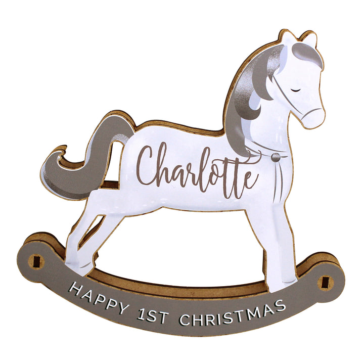 Personalised Make Your Own Rocking Horse 3D Decoration Kit - part of the Gifts Finder Personalised Christmas Decorations collection